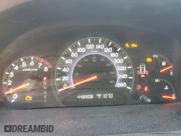 2005 Honda Odyssey EX with VIN 5FNRL38485B500908, listed as a Copart auction lot 55321385 with 448,908 mi miles and Salvage Title. Bid and sale history available at carsss.com. Image 9.