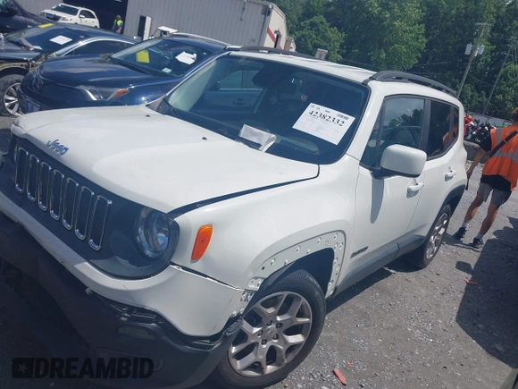 2017 Jeep Renegade Latitude with VIN ZACCJABB7HPE44481, listed as a IAAI auction lot 42382332 with 104,052 mi miles and . Bid and sale history available at DreamBid. Image 16.