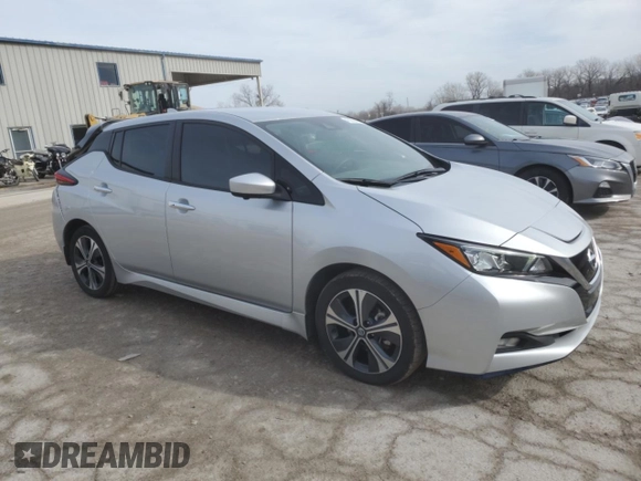 2020 Nissan LEAF SV Plus with VIN 1N4BZ1CP5LC300588, listed as a Copart auction lot 43265445 with 44,510 mi miles and Salvage Title. Bid and sale history available at DreamBid. Image 4.