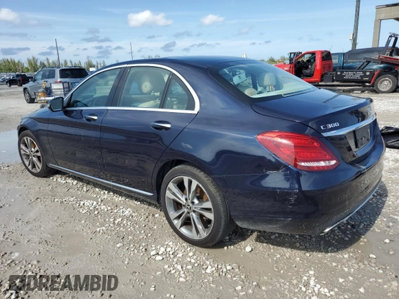 2017 Mercedes-Benz C 300 with VIN 55SWF4KBXHU220949, listed as a Copart auction lot 56018725 with 117,826 mi miles and Clean title. Bid and sale history available at DreamBid. Image 2.