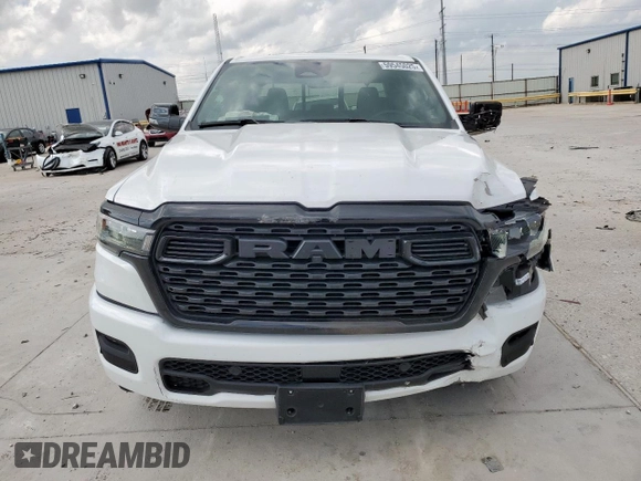 2025 Ram 1500 Lone Star with VIN 1C6SRFFP7SN652049, listed as a Copart auction lot 59545025 with 8,581 mi miles and Salvage title. Bid and sale history available at DreamBid. Image 5.