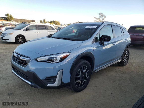 2022 Subaru Crosstrek Hybrid with VIN JF2GTDNC6NH240888, listed as a Copart auction lot 88555835 with 26,547 mi miles and Salvage Title. Bid and sale history available at carsss.com. Image 1.