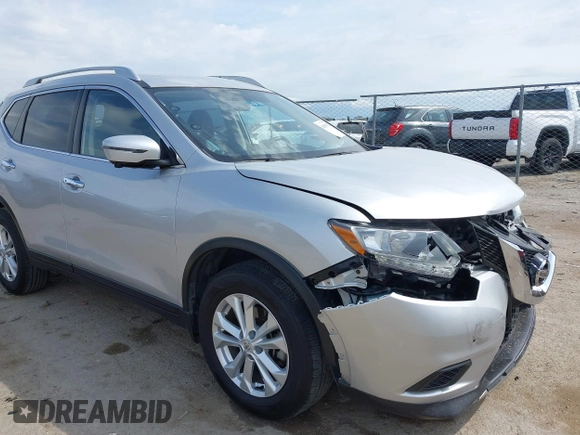 2016 Nissan Rogue SV with VIN JN8AT2MT7GW030345, listed as a IAAI auction lot 41889176 with 53,737 mi miles and . Bid and sale history available at carsss.com. Image 6.