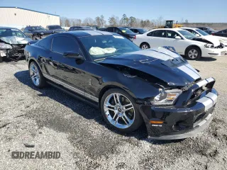 2010 Ford Mustang GT500 with VIN 1ZVBP8JS0A5109000, listed as a Copart auction lot 46878285 with 41,520 mi miles and Salvage title. Bid and sale history available at DreamBid. Image 4.
