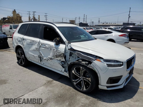 2020 Volvo XC90 R-Design with VIN YV4BR0CMXL1616605, listed as a Copart auction lot 60628505 with 38,417 mi miles and Salvage title. Bid and sale history available at DreamBid. Image 4.