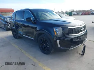 2022 Kia Telluride SX with VIN 5XYP54HC8NG318696, listed as a IAAI auction lot 41609437 with 38,263 mi miles and . Bid and sale history available at DreamBid. Image 1.