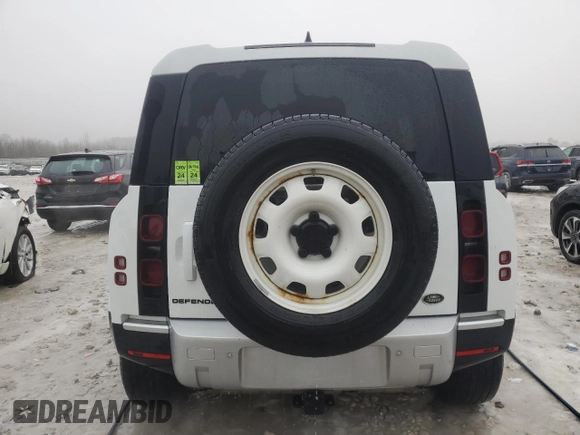 2020 Land Rover Defender with VIN SALEKEEX5L2019955, listed as a Copart auction lot 86145994 with 40,549 mi miles and Non repairable. Bid and sale history available at DreamBid. Image 6.