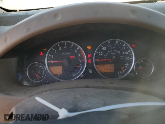 2005 Nissan Xterra SE z VIN 5N1AN08W05C646817, wystawiony jako Copart lot #76041464 z przebiegiem 167 914 mil mil oraz Szkoda całkowita • Salvage title. Historia ofert i sprzedaży dostępna na DreamBid. Obrazek 9.