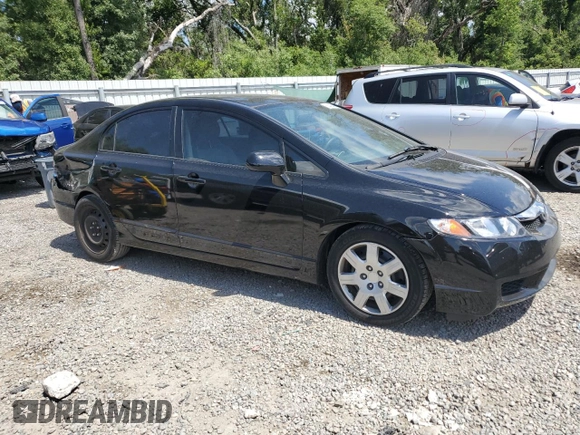 2010 Honda Civic LX with VIN 2HGFA1F52AH540836, listed as a Copart auction lot 55409495 with 117,035 mi miles and Salvage Title. Bid and sale history available at DreamBid. Image 4.