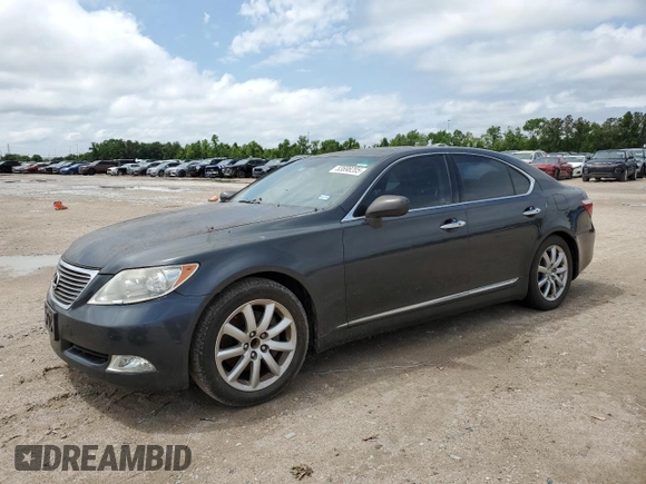 2009 Lexus LS 460 with VIN JTHBL46F695084665, listed as a Copart auction lot 53698205 with 59,679 mi miles and Clean Title. Bid and sale history available at carsss.com. Image 1.