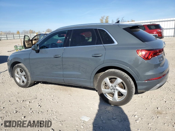 2019 Audi Q3 Premium Plus with VIN WA1BECF37K1082412, listed as a Copart auction lot 77412624 with 33,398 mi miles and Salvage Title. Bid and sale history available at carsss.com. Image 2.