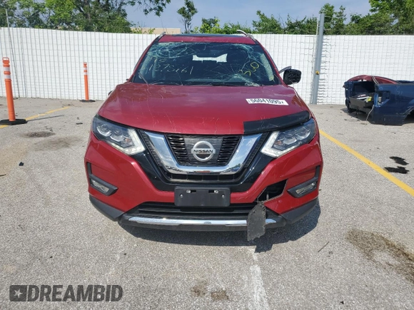 2017 Nissan Rogue SL with VIN 5N1AT2MV5HC800070, listed as a Copart auction lot 56041095 with 121,256 mi miles and Clean title. Bid and sale history available at DreamBid. Image 5.