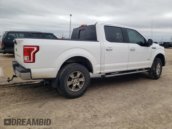 2015 Ford F-150 XL with VIN 1FTEW1CP2FKE23839, listed as a Copart auction lot 54577605 with 131,025 mi miles and Salvage title. Bid and sale history available at DreamBid. Image 3.