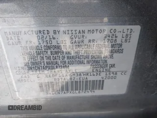 2016 Nissan Versa SV with VIN 3N1CN7APXGL872494, listed as a IAAI auction lot 41517757 with 64,612 mi miles. Bid and sale history available at carsss.com. Image 9.