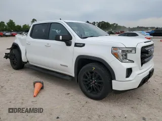 2021 GMC Sierra 1500 Elevation with VIN 3GTU9CED2MG155851, listed as a Copart auction lot 55025135 with 81,990 mi miles and Salvage Title. Bid and sale history available at DreamBid. Image 4.