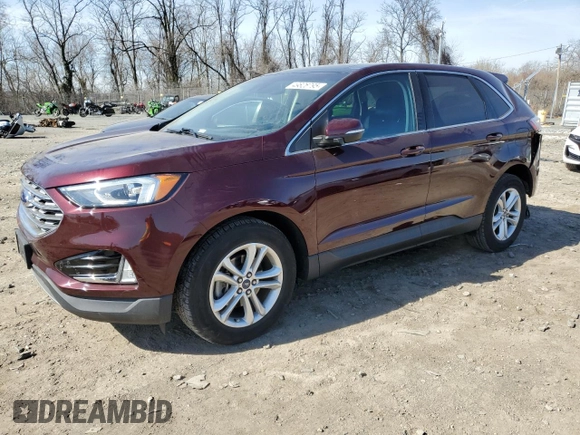 2019 Ford Edge SEL with VIN 2FMPK3J91KBB74051, listed as a Copart auction lot 49826795 with 74,119 mi miles and Salvage Title. Bid and sale history available at carsss.com. Image 1.