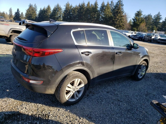 2017 Kia Sportage LX with VIN KNDPMCAC7H7108194, listed as a Copart auction lot 42813135 with 128,197 mi miles and Clean Title. Bid and sale history available at carsss.com. Image 3.