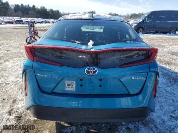 2022 Toyota Prius Prime LE with VIN JTDKAMFP1N3197414, listed as a Copart auction lot 41869385 with 44,185 mi miles and Salvage Title. Bid and sale history available at carsss.com. Image 6.