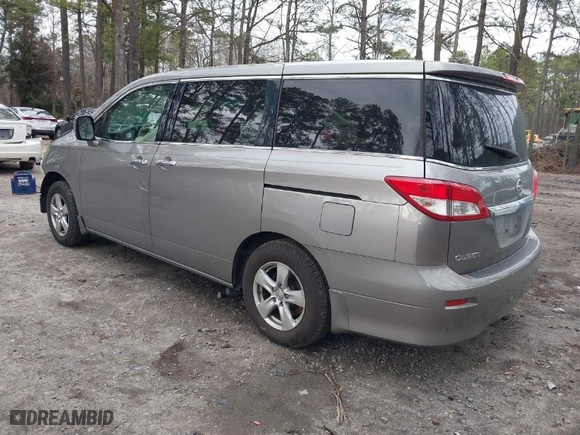 2012 Nissan Quest SL with VIN JN8AE2KP8C9037622, listed as a IAAI auction lot 41736154 with 80,544 mi miles. Bid and sale history available at carsss.com. Image 3.
