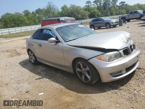 2009 BMW 1 Series 128i with VIN WBAUP935X9VF48421, listed as a Copart auction lot 50932845 with 189,072 mi miles and Salvage title. Bid and sale history available at DreamBid. Image 4.