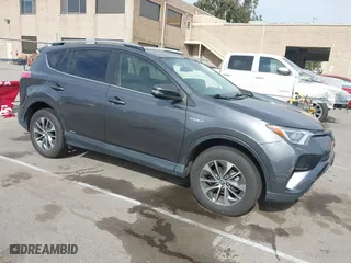 2018 Toyota RAV4 Hybrid LE Plus with VIN JTMRJREV9JD227789, listed as a IAAI auction lot 41698262 with 83,106 mi miles. Bid and sale history available at carsss.com. Image 1.