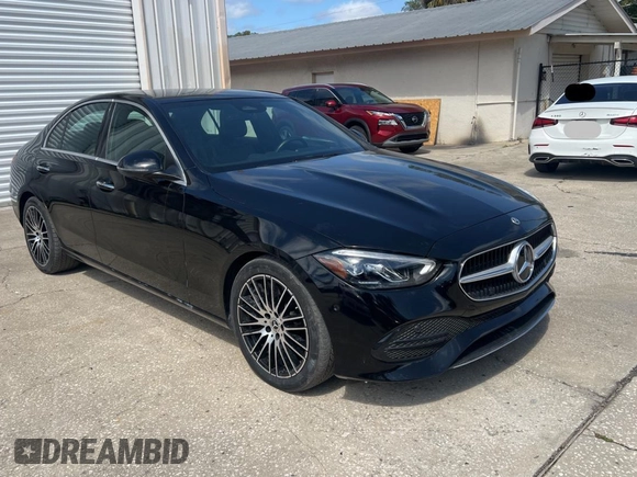 2024 Mercedes-Benz C 300 with VIN W1KAF4GB1RR177964, listed as a Copart auction lot 52606325 with 29,983 mi miles and Clean Title. Bid and sale history available at carsss.com. Image 1.