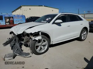 2021 Audi Q8 Premium Plus with VIN WA1BVAF18MD032042, listed as a Copart auction lot 47870175 with 65,764 mi miles and Salvage Title. Bid and sale history available at carsss.com. Image 1.