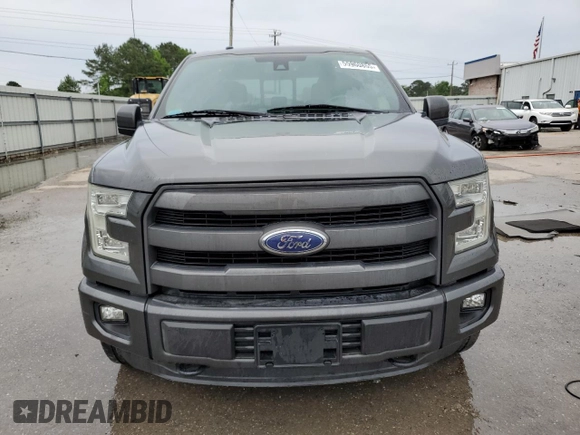 2015 Ford F-150 XLT with VIN 1FTEW1EF7FFB66447, listed as a Copart auction lot 55960855 with 166,518 mi miles and Salvage title. Bid and sale history available at DreamBid. Image 5.