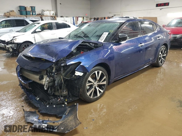 2018 Nissan Maxima SV with VIN 1N4AA6AP0JC371956, listed as a Copart auction lot 48226115 with 95,319 mi miles and Salvage Title. Bid and sale history available at DreamBid. Image 1.