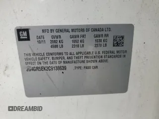 2012 Buick Regal with VIN 2G4GR5EK2C9138639, listed as a Copart auction lot 68005954 with Not Provided miles and Salvage Title. Bid and sale history available at carsss.com. Image 14.