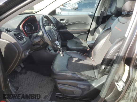 2021 Jeep Compass Trailhawk with VIN 3C4NJDDB7MT533137, listed as a Copart auction lot 56938215 with 92,507 mi miles and Salvage title. Bid and sale history available at DreamBid. Image 7.
