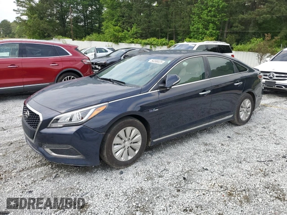 2017 Hyundai Sonata Hybrid SE with VIN KMHE24L36HA068947, listed as a Copart auction lot 54398025 with 184,344 mi miles and Clean Title. Bid and sale history available at carsss.com. Image 1.