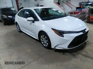 2021 Toyota Corolla LE with VIN 5YFEPMAE1MP189952, listed as a IAAI auction lot 42100355 with 57,345 mi miles. Bid and sale history available at carsss.com. Image 1.