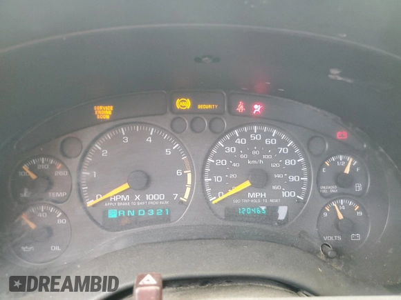 1998 GMC Sonoma SLS with VIN 1GTCS1949W8543165, listed as a Copart auction lot 73787354 with 120,465 mi miles and Non Repairable. Bid and sale history available at carsss.com. Image 9.