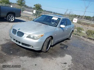 2004 BMW 5 Series 525i with VIN WBANA53584B167107, listed as a IAAI auction lot 41494998 with 1 mi miles. Bid and sale history available at carsss.com. Image 2.