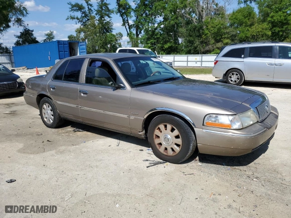 2004 Mercury Grand Marquis LS Premium with VIN 2MEHM75WX4X615786, listed as a Copart auction lot 50990185 with 370,371 mi miles and Salvage Title. Bid and sale history available at carsss.com. Image 4.