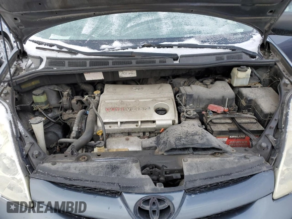 2006 Toyota Sienna with VIN 5TDZA29C76S496823, listed as a Copart auction lot 47431695 with 249,295 mi miles and Salvage Title. Bid and sale history available at DreamBid. Image 12.