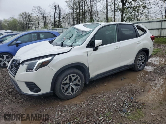 2024 Subaru Forester Premium z VIN JF2SKACC0RH497985, wystawiony jako Copart lot #55878105 z przebiegiem 11 503 mil mil oraz Szkoda całkowita • Salvage title. Historia ofert i sprzedaży dostępna na DreamBid. Obrazek 1.