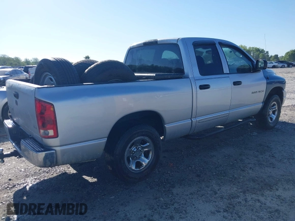 2005 Dodge 1500 SLT with VIN 1D7HA18N25S255563, listed as a IAAI auction lot 42025651 with 221,525 mi miles. Bid and sale history available at carsss.com. Image 4.