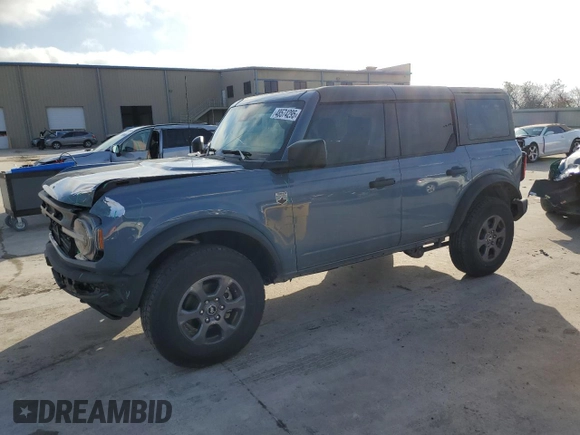 2024 Ford Bronco Big Bend z VIN 1FMDE7BH7RLA03788, wystawiony jako Copart lot #48574295 z przebiegiem 10 597 mil mil oraz Szkoda całkowita • Salvage title. Historia ofert i sprzedaży dostępna na DreamBid. Obrazek 1.