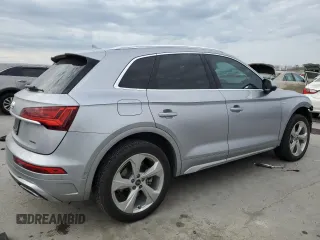 2022 Audi Q5 S line Prestige with VIN WA1FAAFY8N2053674, listed as a Copart auction lot 83593924 with 36,921 mi miles and Salvage Title. Bid and sale history available at carsss.com. Image 3.