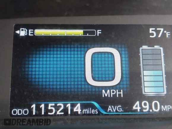 2021 Toyota Prius L Eco with VIN JTDKAMFU7M3133544, listed as a IAAI auction lot 41548653 with 115,214 mi miles and . Bid and sale history available at DreamBid. Image 16.