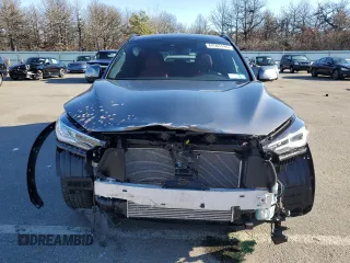 2023 Infiniti QX50 Sport with VIN 3PCAJ5FB6PF113227, listed as a Copart auction lot 84563144 with 7,465 mi miles and Salvage Title. Bid and sale history available at DreamBid. Image 5.
