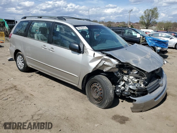2005 Toyota Sienna CE with VIN 5TDZA23CX5S315303, listed as a Copart auction lot 50746415 with 54,433 mi miles and Salvage Title. Bid and sale history available at carsss.com. Image 4.