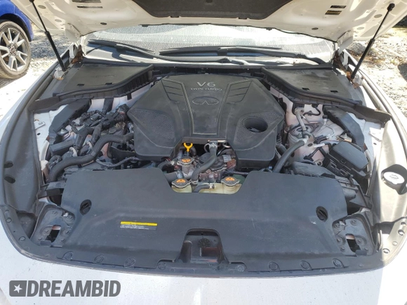 2020 Infiniti Q60 Red Sport 400 with VIN JN1FV7EL0LM460427, listed as a Copart auction lot 73353544 with 40,881 mi miles and Salvage title. Bid and sale history available at DreamBid. Image 11.