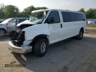 2014 Chevrolet Express Passenger LT with VIN 1GAZG1FG8E1111760, listed as a Copart auction lot 60425075 with Not provided miles and Salvage title. Bid and sale history available at DreamBid. Image 1.