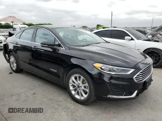 2019 Ford Fusion Hybrid SEL with VIN 3FA6P0MU5KR235893, listed as a Copart auction lot 49295113 with 129,936 mi miles. Bid and sale history available at carsss.com. Image 4.
