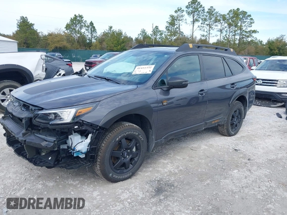 2025 Subaru Outback Wilderness with VIN 4S4BTGUD8S3179942, listed as a IAAI auction lot 41411332 with 2,308 mi miles. Bid and sale history available at carsss.com. Image 22.