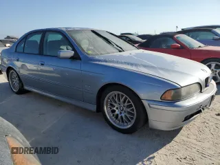 2002 BMW 5 Series 530iA with VIN WBADT63442CH99647, listed as a Copart auction lot 76080444 with 0 mi miles and Salvage Title. Bid and sale history available at carsss.com. Image 4.