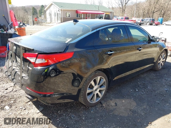 2013 Kia Optima SX with VIN 5XXGR4A65DG186542, listed as a IAAI auction lot 41824914 with 205,582 mi miles and . Bid and sale history available at DreamBid. Image 4.